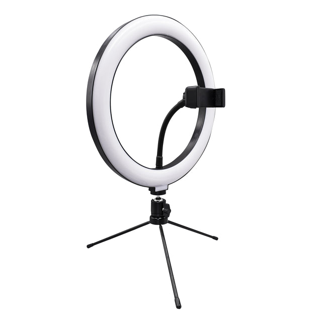 Pro Live Stream 10” Desk Selfie Ring Light With Rgb