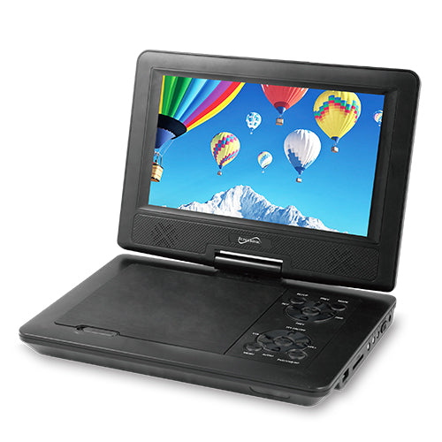 9” Portable DVD Player With USB/SD Inputs & Swivel Display