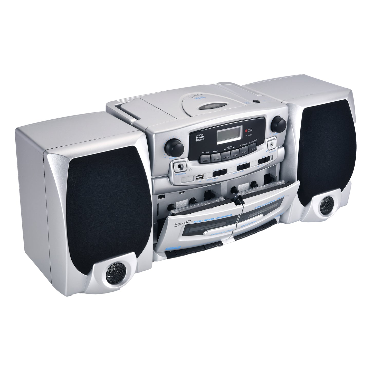 Dual Cassette Bluetooth® Audio System