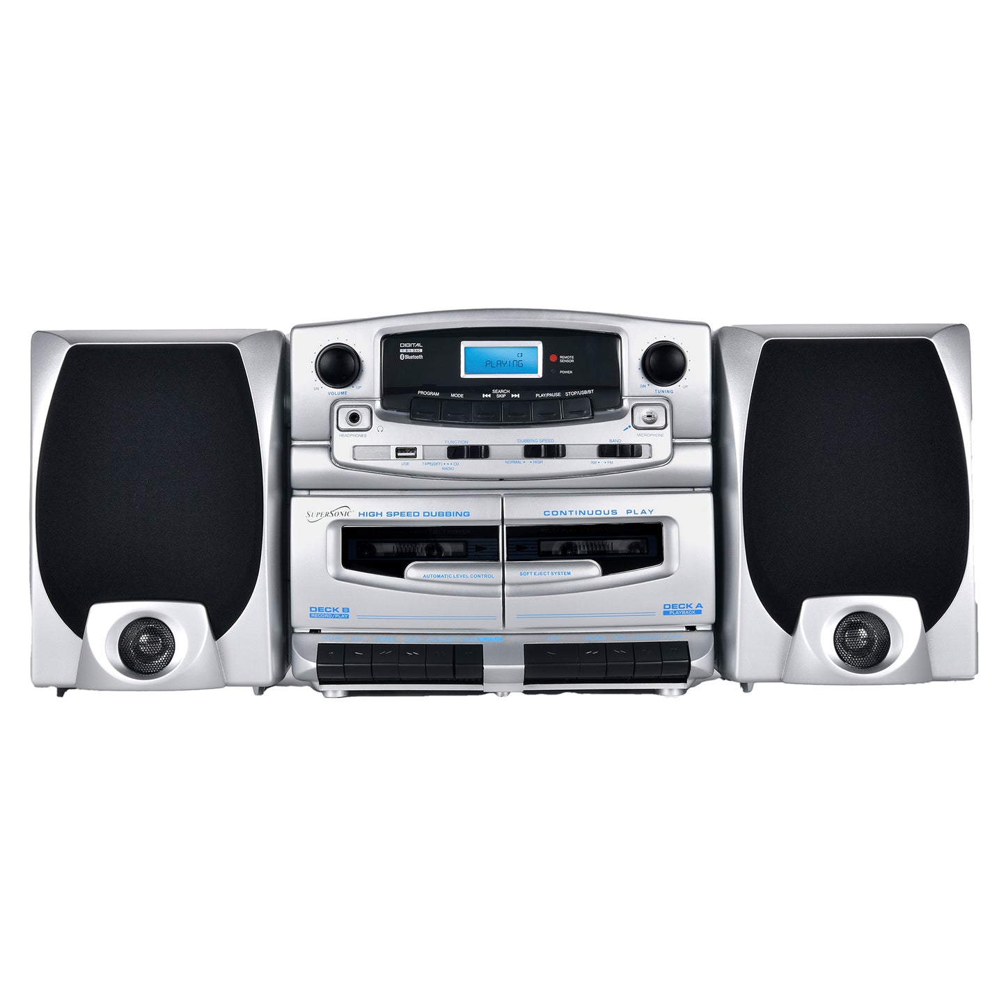 Dual Cassette Bluetooth® Audio System