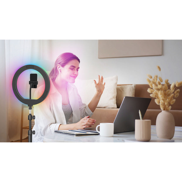 PRO LIVE STREAM 12” SELFIE RING LIGHT WITH RGB