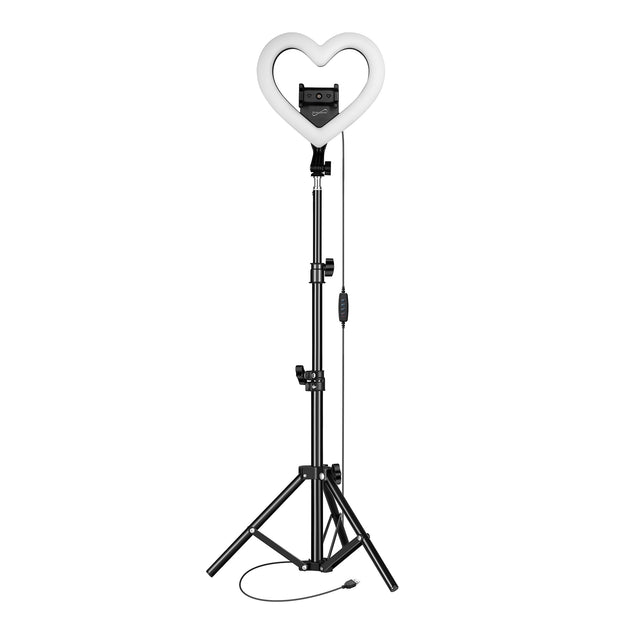 Pro Live Stream 10” Heart Ring Light With Rgb