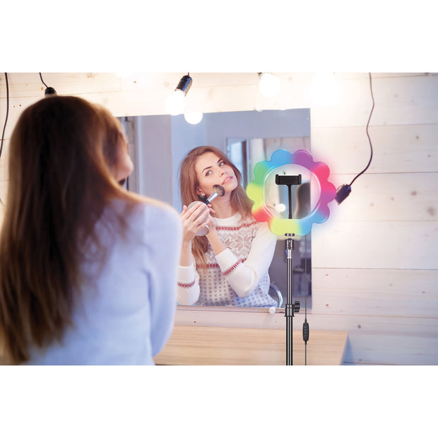 PRO LIVE STREAM 14” FLOOR RING LIGHT WITH RGB
