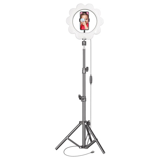 PRO LIVE STREAM 12”FLOWER SHAPED SELFIE RING LIGHT