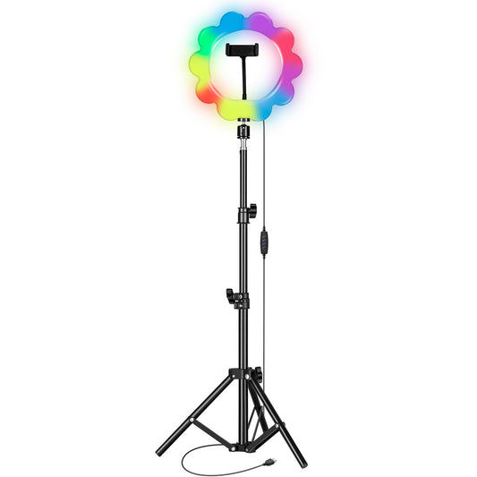 PRO LIVE STREAM 12” FLOWER RING LIGHT WITH RGB