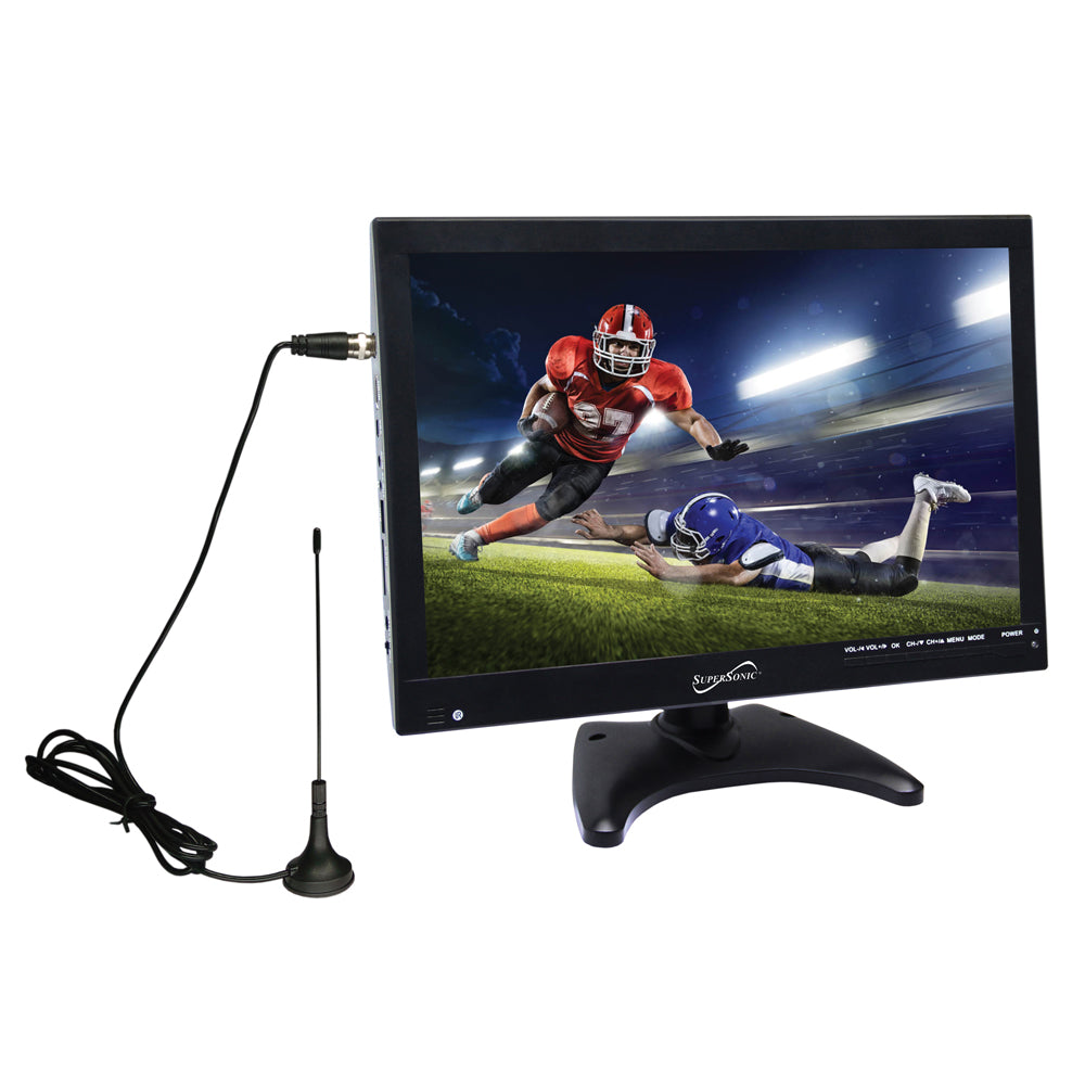 BFS-TV14-BLU , beFree Sound Portable Rechargeable 14 Inch LED TV with HDMI,  SD/MMC, USB, VGA, AV In/Out and Built-in Digital Tuner in Blue