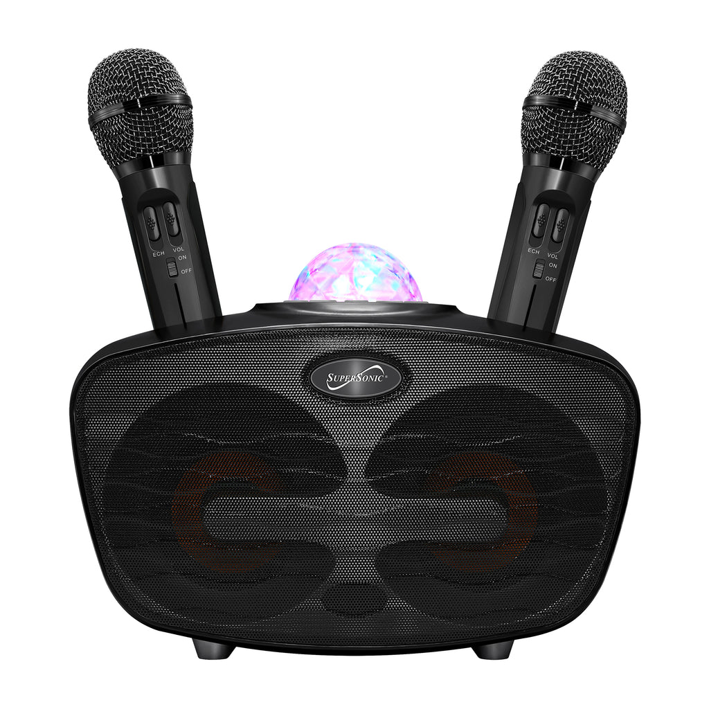 iets ijs ledematen Bluetooth Karaoke Speaker with 2 Microphones and Disco Ball – Supersonic Inc
