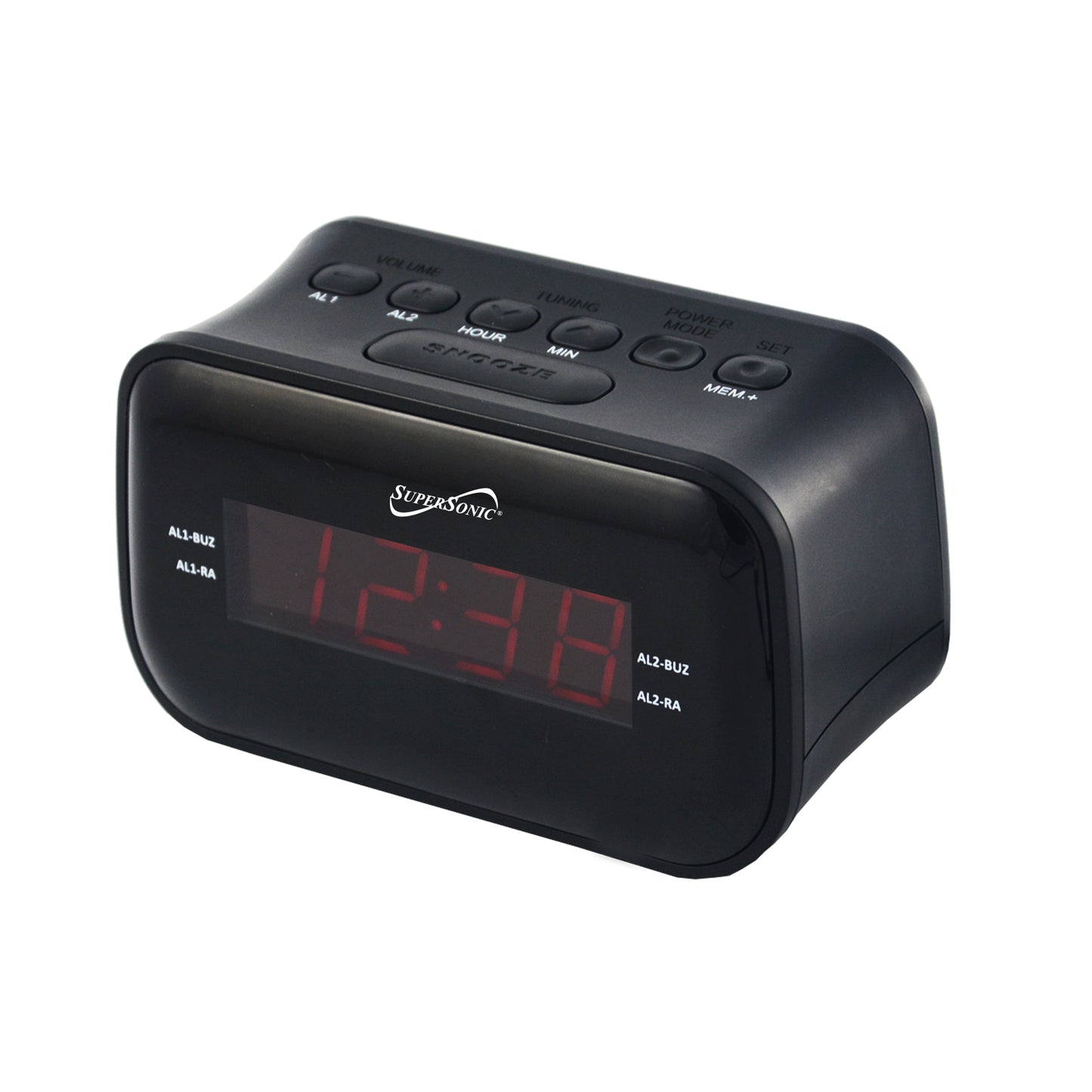 0.9” LED Bluetooth® Clock Radio