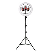 Pro Live Stream 18” Ring Light With 3 Device Holders