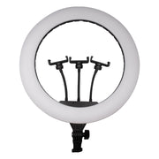 Pro Live Stream 18” Ring Light With 3 Device Holders
