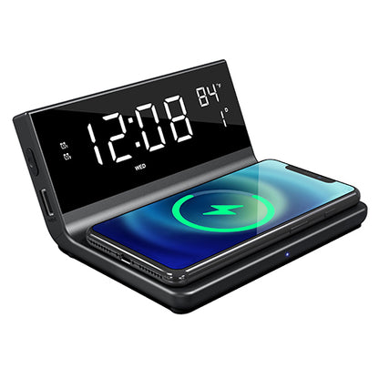 Dual Alarm Clock with Wireless Charger 2-IN-1 Wireless Charger