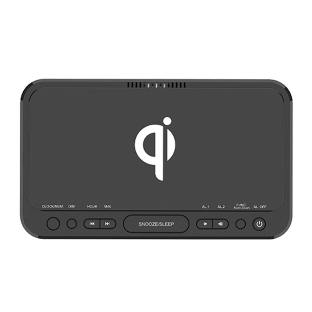 Clock Radio with Qi Wireless Charging Station