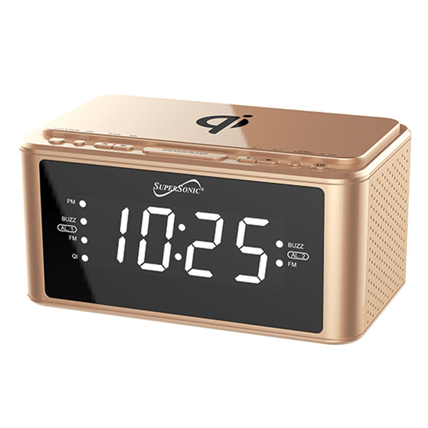 Clock Radio with Qi Wireless Charging Station