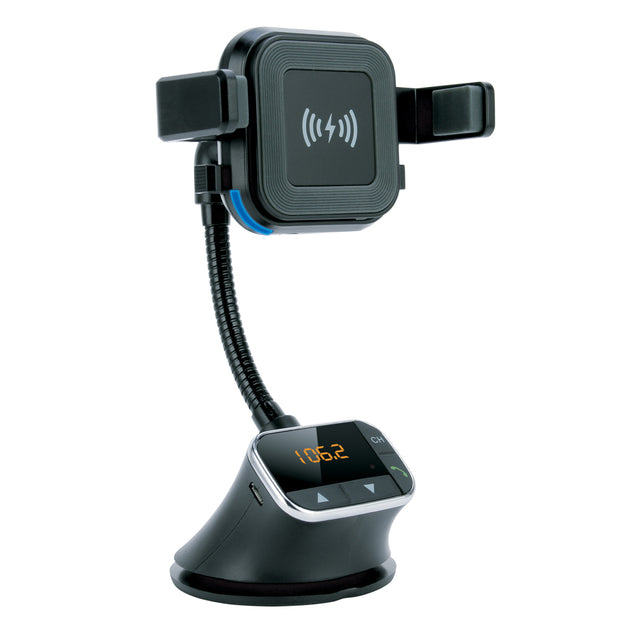 Wireless Charging Mount with Bluetooth Handsfree Car Kit