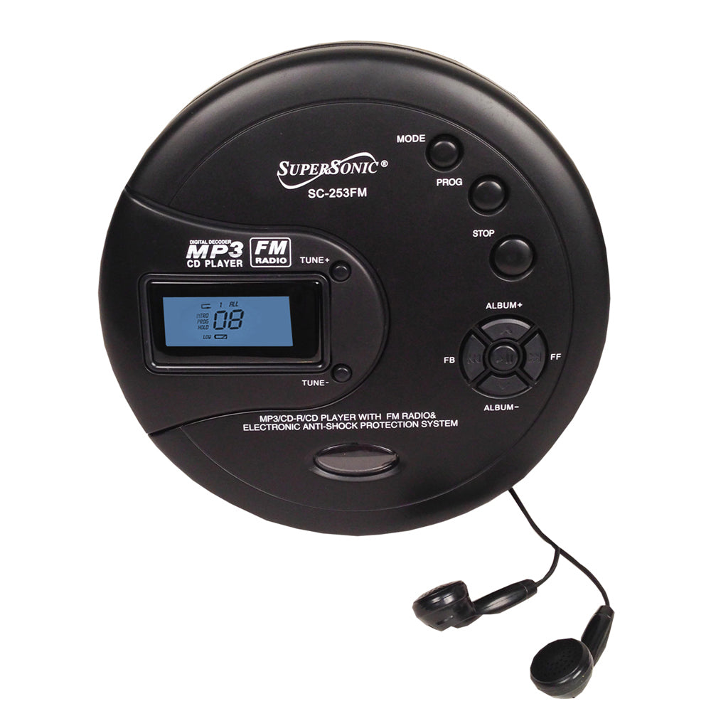 Personal MP3/CD Player with FM Radio