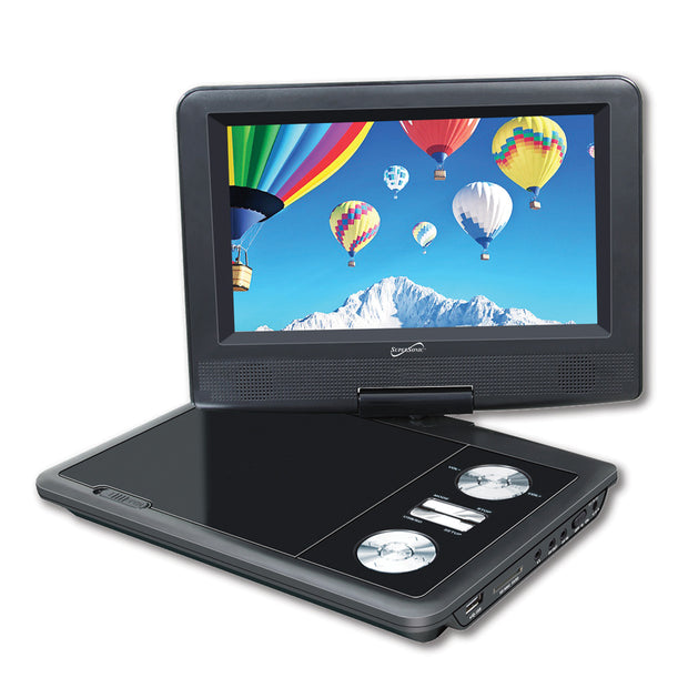 7” Portable DVD Player With USB/SD Inputs & Swivel Display