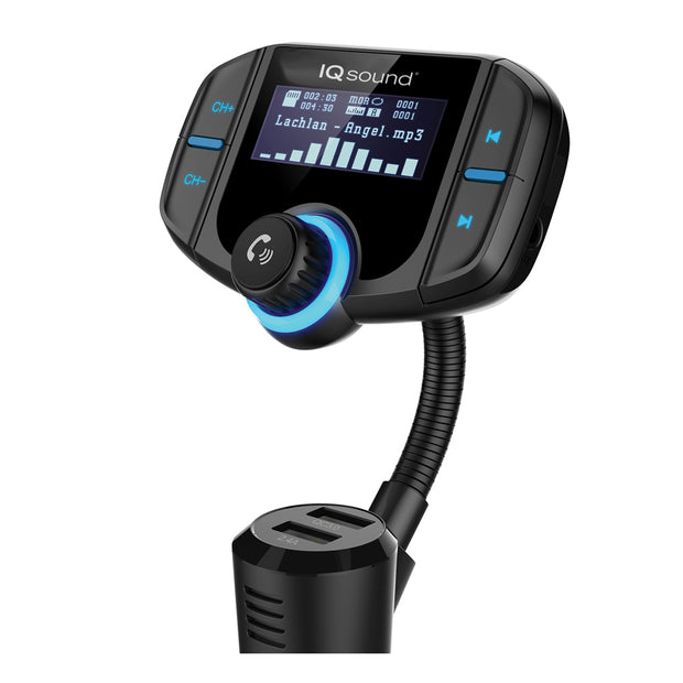 Bluetooth® Wireless Handsfree Car Kit + FM Transmitter + QC 3.0