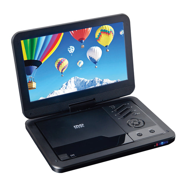 10” Portable DVD Player with USB/SD Inputs & Swivel Display