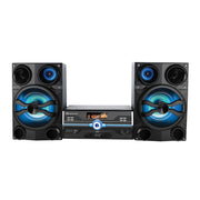 HiFi Multimedia Audio System with Bluetooth, and AUX/USB/Mic Inputs