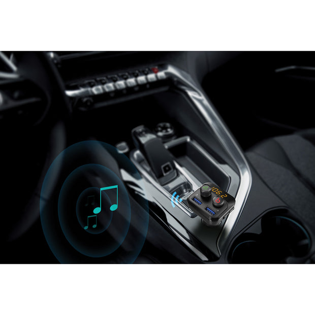 Bluetooth® Wireless FM transmitter Dual USB & Car charger