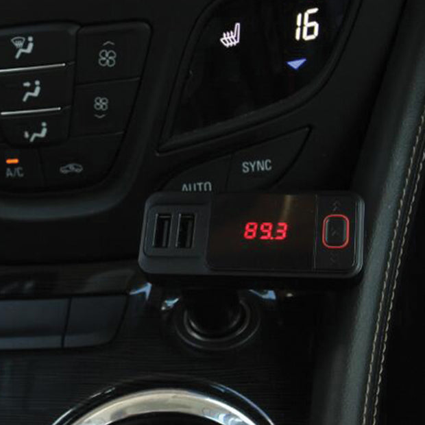 Bluetooth® Wireless FM transmitter Dual USB & Car charger