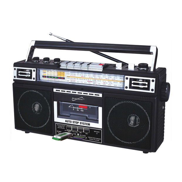 4 Band Radio & Cassette Player + Cassette To Mp3 Converter & Bluetooth