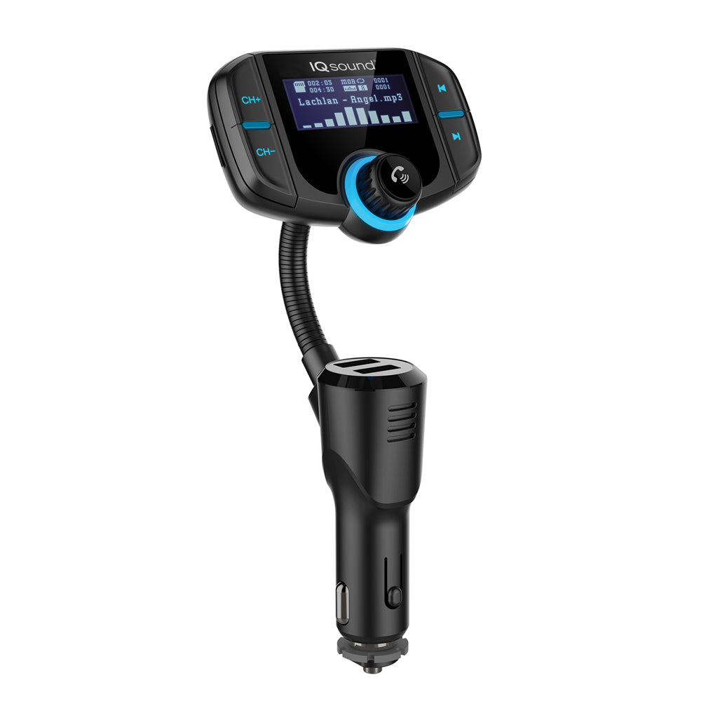 Bluetooth® Wireless Handsfree Car Kit + FM Transmitter + QC 3.0