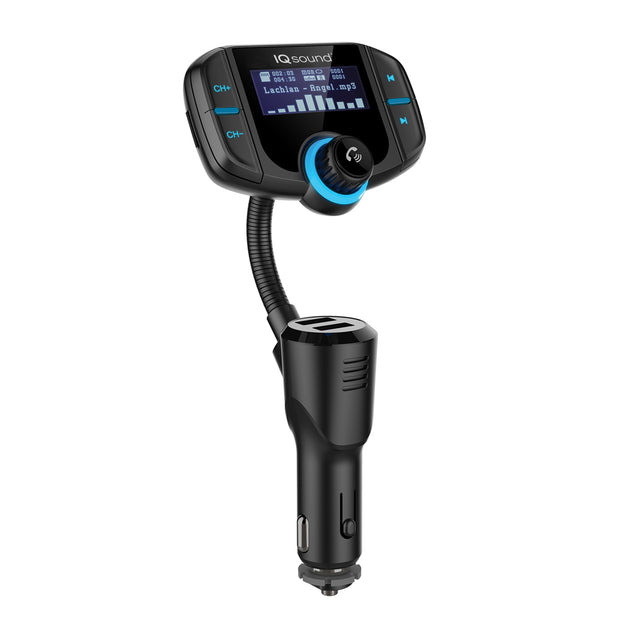Bluetooth® Wireless Handsfree Car Kit + FM Transmitter + QC 3.0
