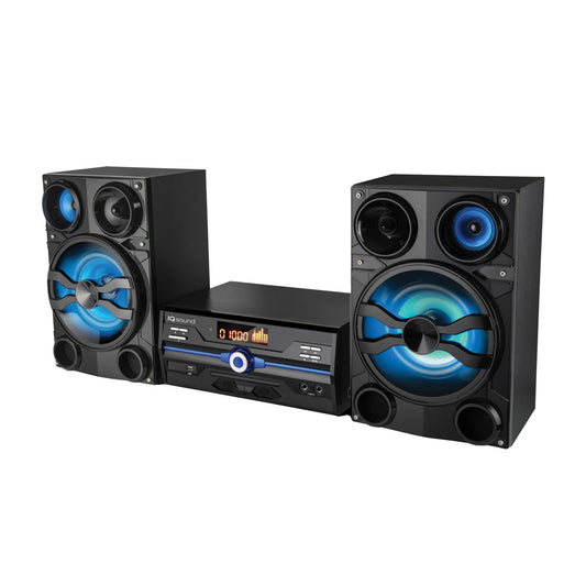 HiFi Multimedia Audio System with Bluetooth, and AUX/USB/Mic Inputs