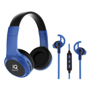 Wireless Bluetooth® Headphones & Earphones Combo Kit