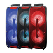 Dual 8” Bluetooth Speaker with True Wireless Technology