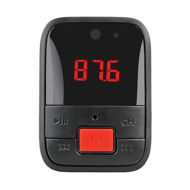 Bluetooth® Wireless FM transmitter with USB, AUX, and Micro SD Inputs