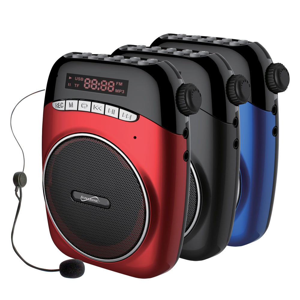 Portable PA System with USB and Micro SD Card Slot