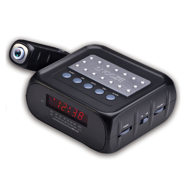 Digital Projection Alarm Clock with AM/FM Radio & AUX Input